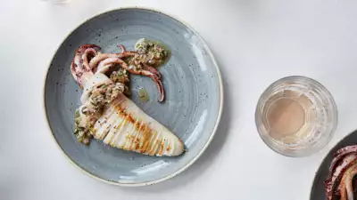 Dressed squid at Prawn on the Lawn