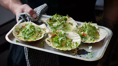Scallops at Prawn on the Lawn