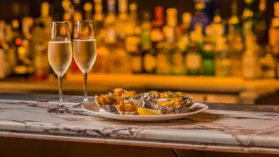 Champagne and oysters
