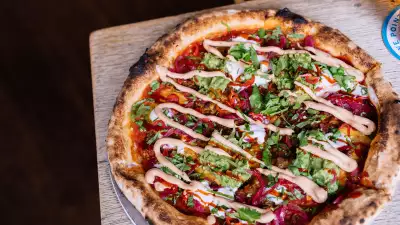 Club Mexicana&rsquo;s nacho pizza