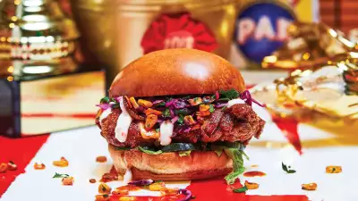 Honest Burger x Petare masa fried chicken burger