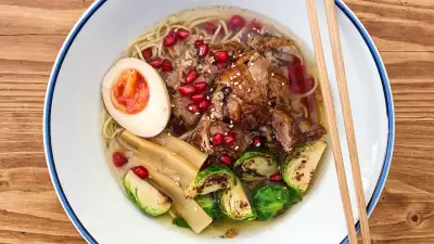 Tonkotsu spiced duck ramen