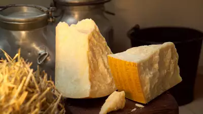 Parmigiano Reggiano picnic recipes: a wedge of parmesan
