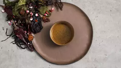 Seaweed broth at KOL restaurant in Marylebone