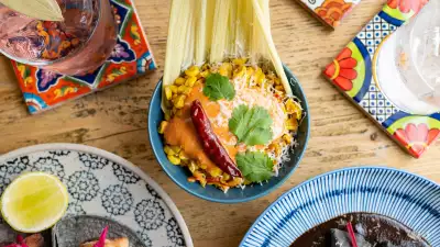 Charred corn at Hacha bar London