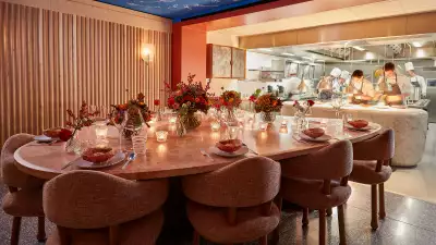 The chef's table at Helene Darroze at The Connaught
