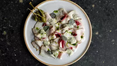 Vitello tonato at Ombra, Hackney