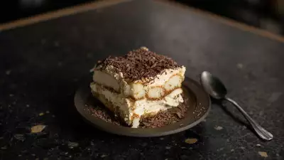 Tiramisu at Ombra, Hackney