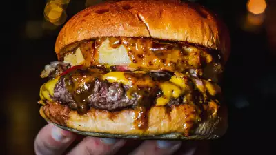 Burgers at The Blues Kitchen Shoreditch