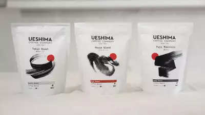 Three different blends of Ueshima coffee