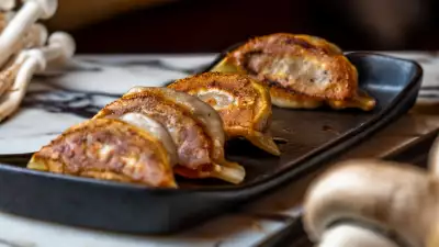 Mushroom gyoza
