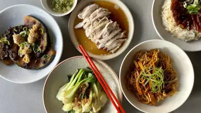A feasting spread at Poons Wontoneria