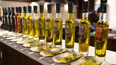 The huge range of olive oils produced at Clos Pons