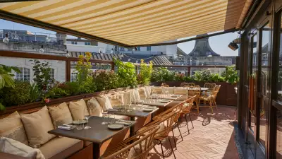 The terrace at Yasmin