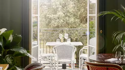 The riverside terrace at Bingham Riverhouse