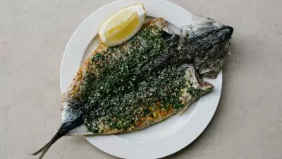 Butterflied Cornish mackerel with chermoula at OMA