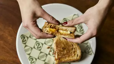 Dulce de Leche, banana and hazelnut toastie