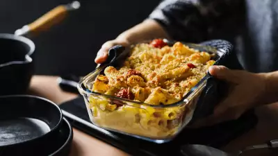 The borosilicate food containers can be safely used in are the oven, freezer, microwave and dishwasher