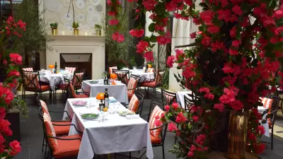 Al fresco dining at The Garden