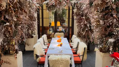 Al fresco dining at The Garden