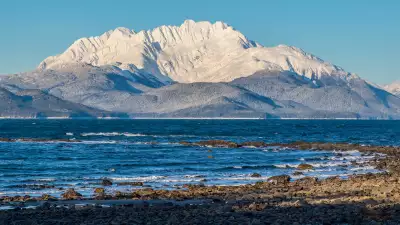 Lions Head Mountain looms over fishing grounds north of Juneau
