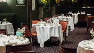 The interior of Le Gavroche