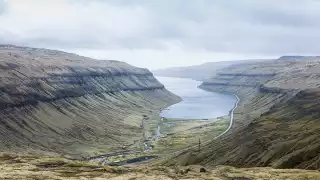 A fjord in the Faroe Islands