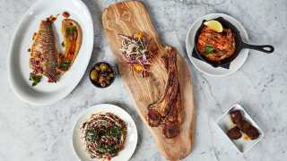 A selection of dishes at Oklava