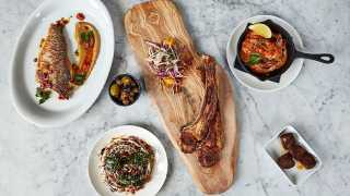 A selection of dishes at Oklava