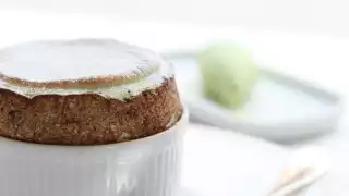 Pistachio soufflé, Koffmann's