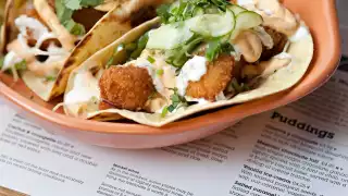 Wahaca's Bajan fish tacos