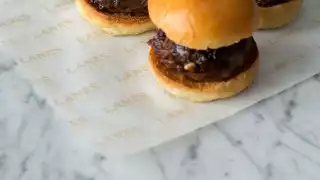 Lanes of London's beef brisket sliders