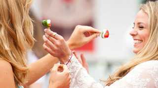 Taste of London 2016 strawberries and champagne girls