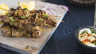 Summers Under The Tamarind Tree beef kebabs