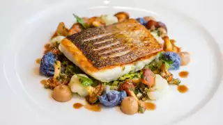 Roasted seabass