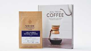 The book and a packet of Union Hand-Roasted's coffee