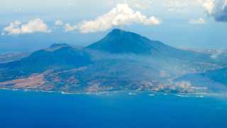 The beautiful Nevis island in the Caribbean