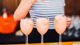 A bartender at Cocktails in the City