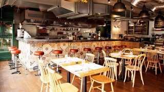 The interiors at Gotto Trattoria, in the Olympic Village