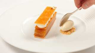 Apple millefeuille from the Ritz Restaurant, winner of the Food Service Award