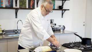 Koffman in action in the brand-new Foodism test kitchen