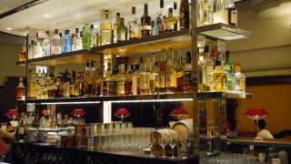 The restaurant benefits from a well-stocked back bar