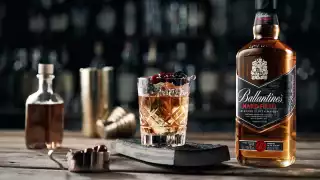 Ballantine's Hard Fired old fashioned