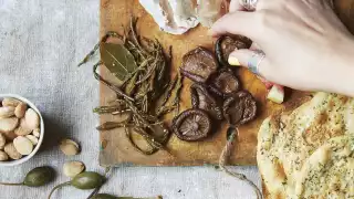 Freddie Janssen's coffee-pickled mushrooms