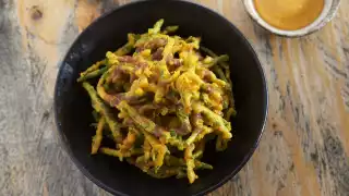 Battered samphire at Kricket