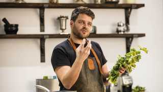 Tom Hunt getting to the root of the matter with celeriac and celery in our test kitchen