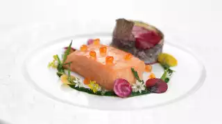 An artful plate from Le Cordon Bleu