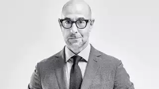 Stanley Tucci at Tun Yard Studios. Photograph by David Ellis