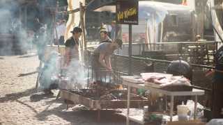 Nick Weston manned a grill at last year's Meatopia
