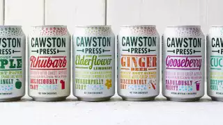 A line up of Cawston's summer flavours